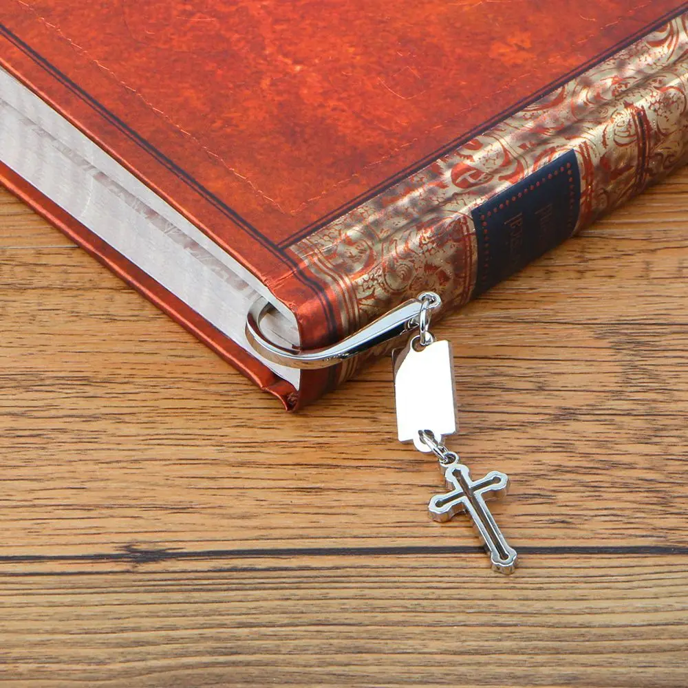 

Metal Bookmark Vintage Cross Pendant Book Page Mark Student Stationery School Supplies Letter Opener Bookmarks Gift Book Marker