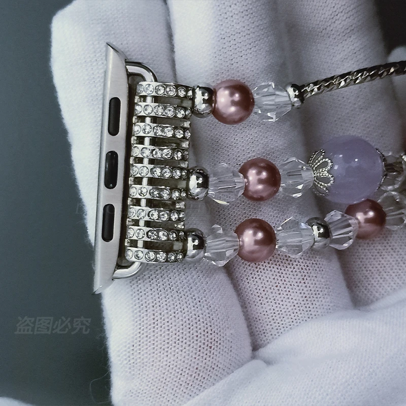 40PCS Diamond Connector for Apple Watch band Adapter 45mm 40mm 44mm 41mm 38mm Connectos for Iwatch Series 7 6 5 4 SE 20-Pairs