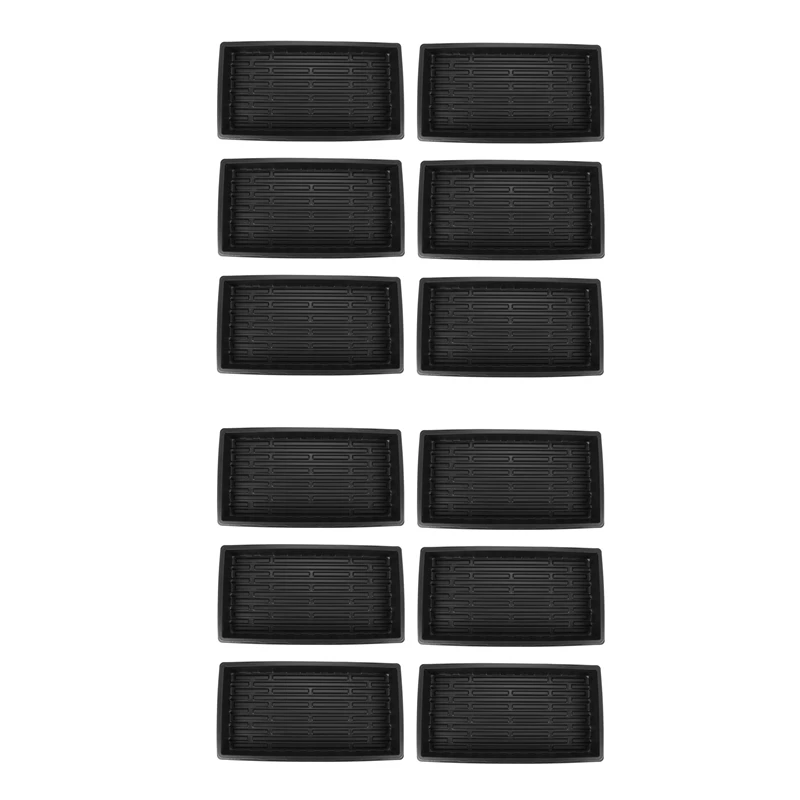 

12 Packs Plastic Growing Trays Seed Tray Seedling Starter For Greenhouse Hydroponics Seedlings Plant Germination