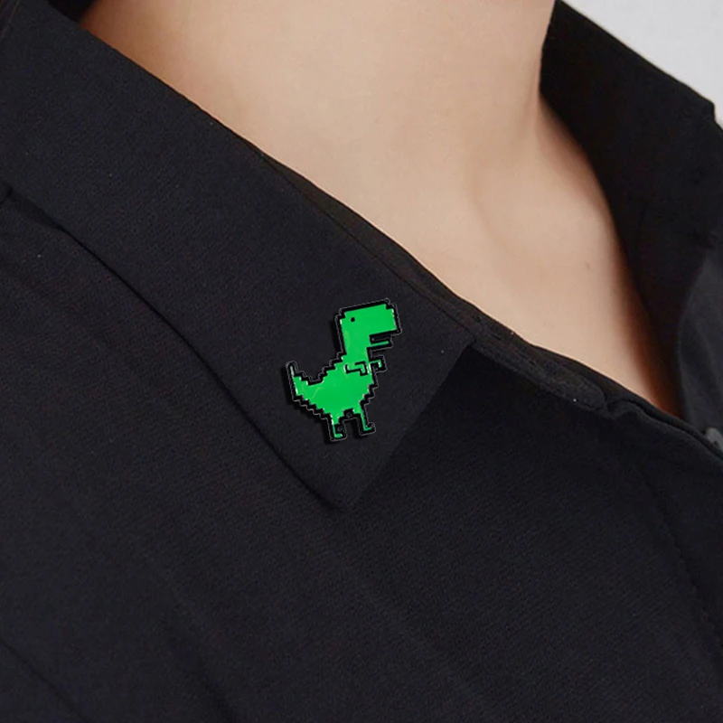 Мультяшный пиксель ветер сплав искусственный Симпатичный Динозавр стильная