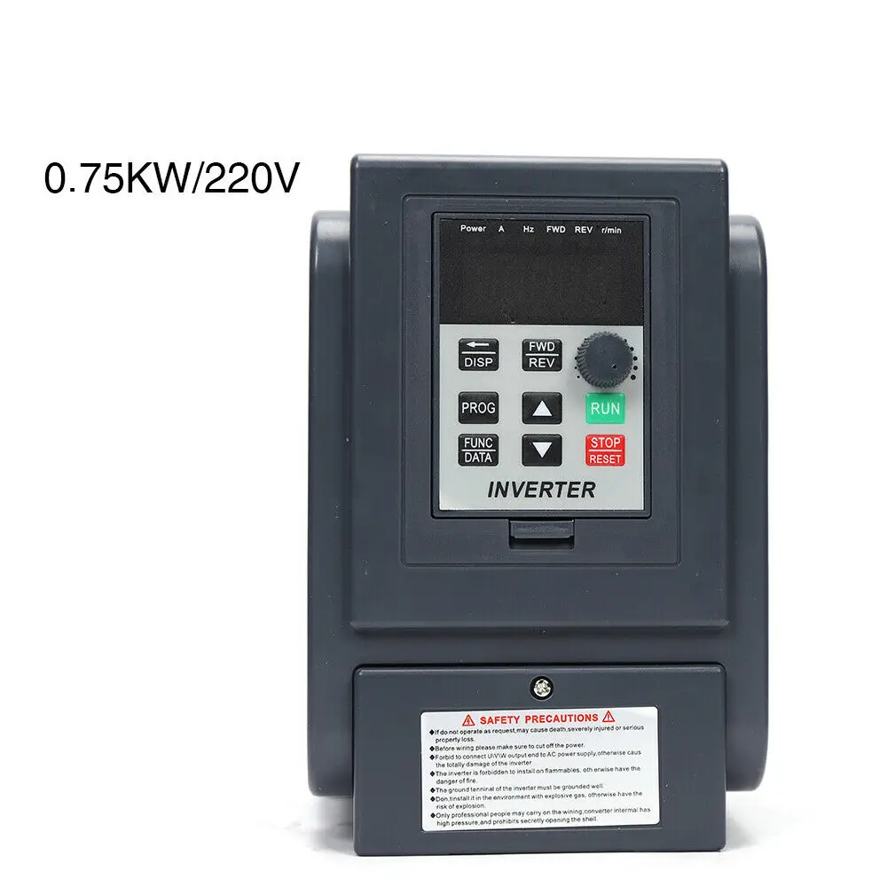 

1 Phase Frequency Inverter 750W Universal VFD Speed Controller Inverter AT2 220V