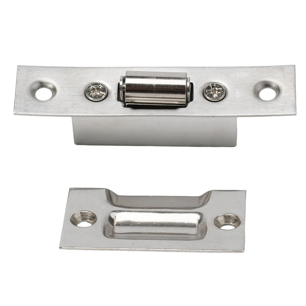 

Stainless Steel Door Latches Cupboard Cabinet Roller Latch Lock Wooden Door Stop For Furniture Hinge Easy To Install 90x19mm