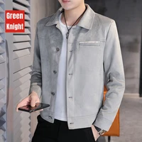 mens jacket new fashion in autumn and winter ins denim work clothes large flannel high quality business leisure outdoor windbre