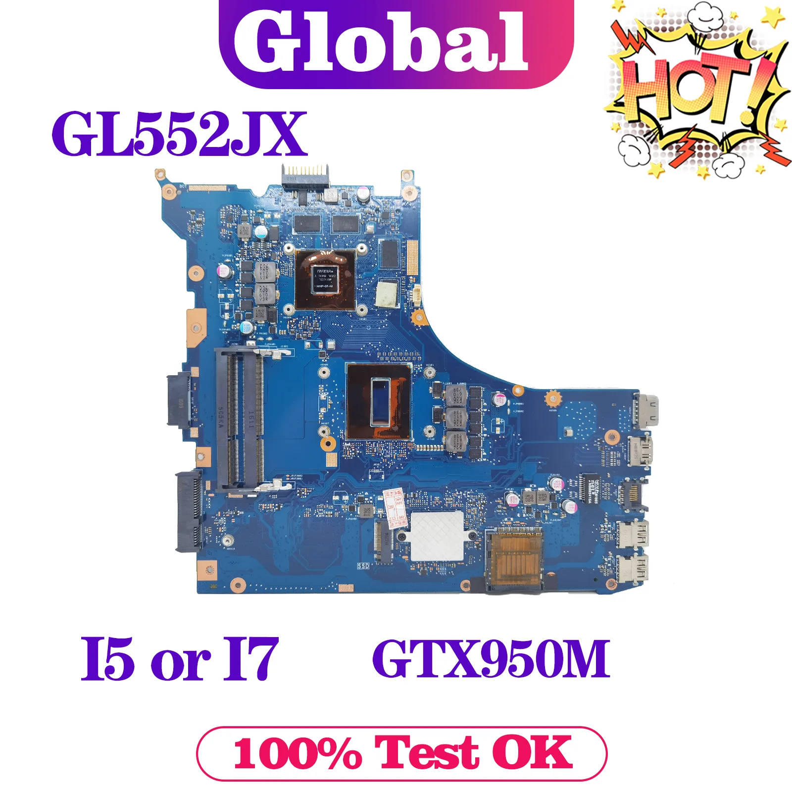 KEFU ноутбук материнская плата ASUS ROG GL552J GL552JX ZX50J ZX50JX |