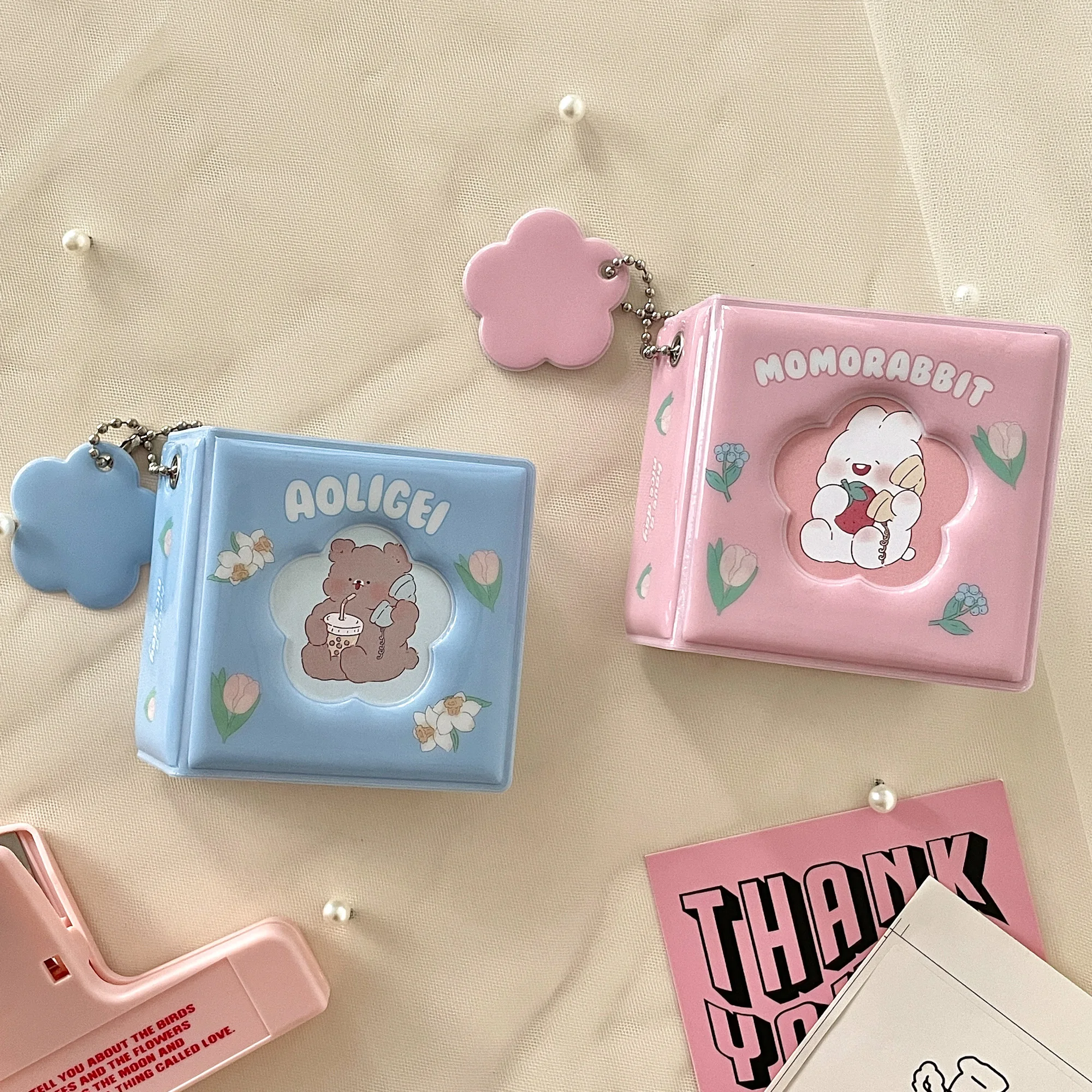 

Милая квадратная маленькая Фотокарта MINKYS, коллекционная книга для хранения, школьные канцелярские принадлежности