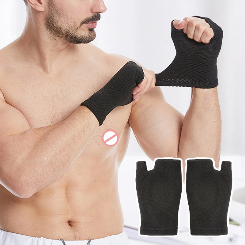 

Ultrathin Wrist Guard Sweat-absorbing Non-slip Brace Sleeve Wear-resistant Support Glove Breathable Latex Elastic Palm