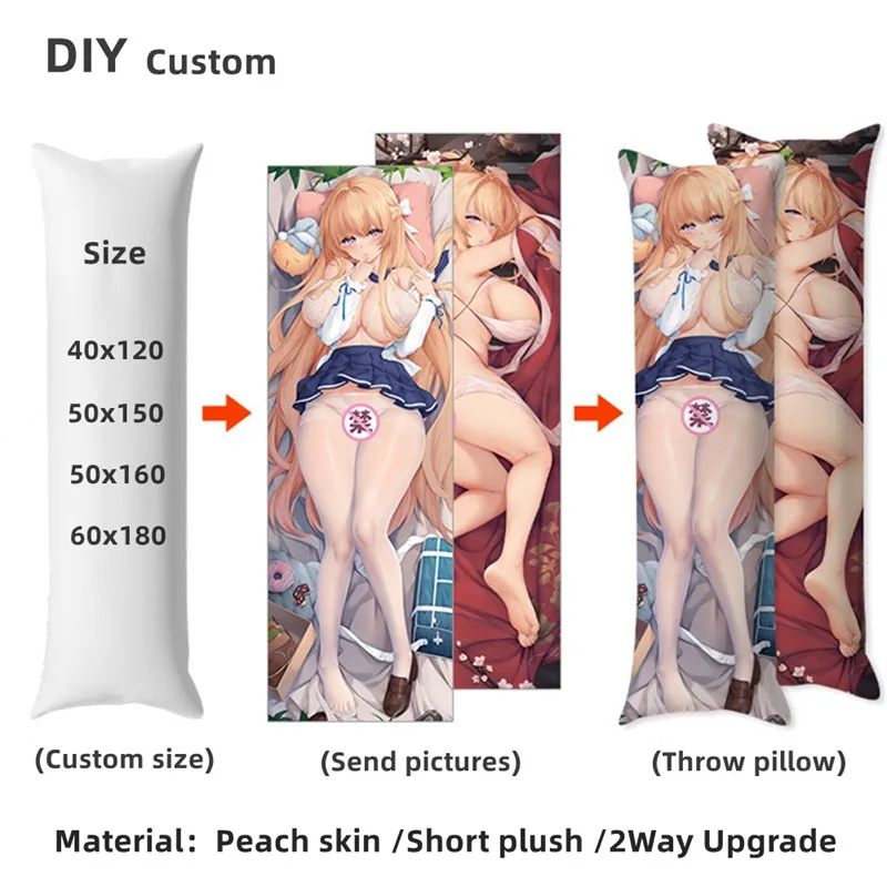 Наволочки с героями Аниме Dakimakura наволочки изображением героев мультфильма 60x180