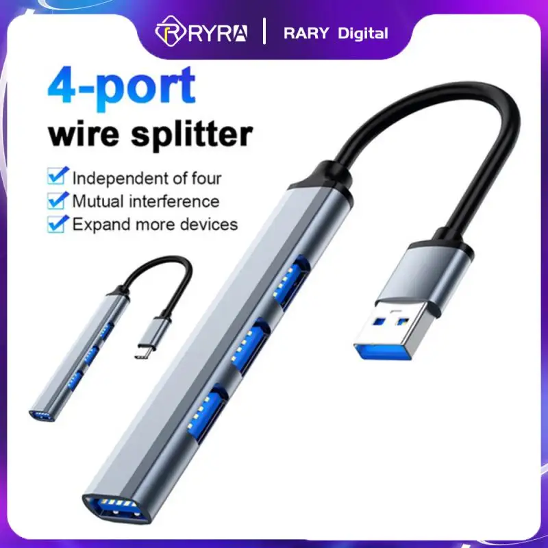 

USB-разветвитель RYRA, USB 3,0, 5 Гбит/с, 4 порта