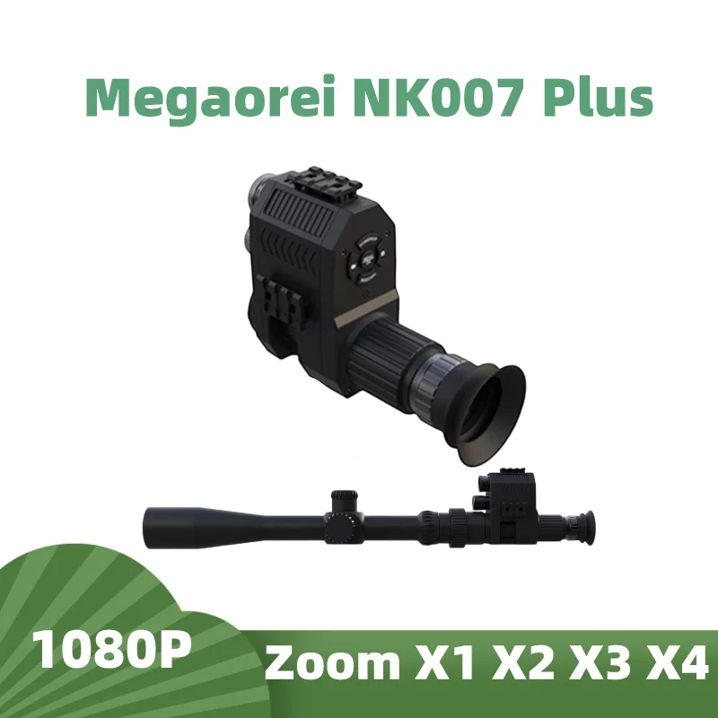 

Megaorei NK007 PLUS Night Vision Infrared Optics Monocular Riflescope Hunting Camera 1080P HD 4x Zoom Adjustable Crosshairs