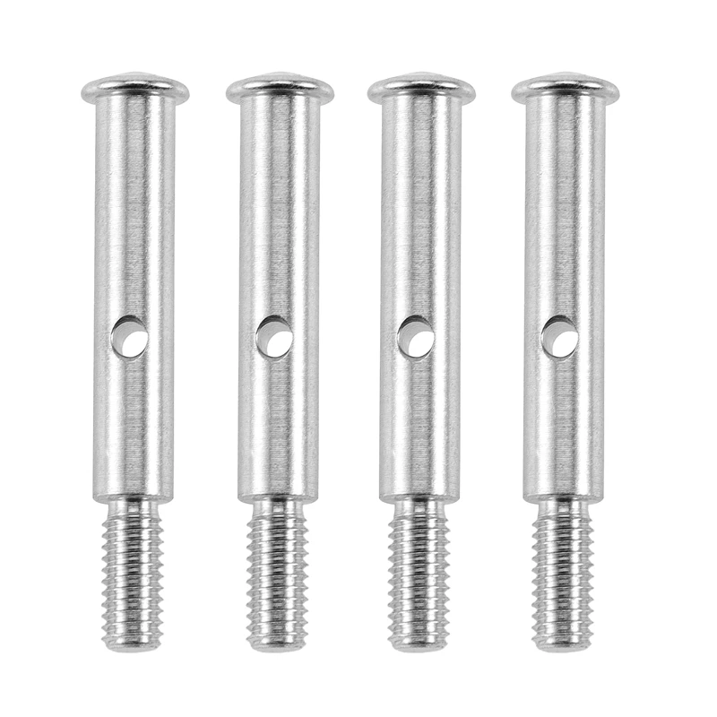 4Pcs Metal Front Axle Shaft TRA3637 For 1/10 Slash 2WD Stampede Rustler VXL XL-5 Upgrade Parts Accessories