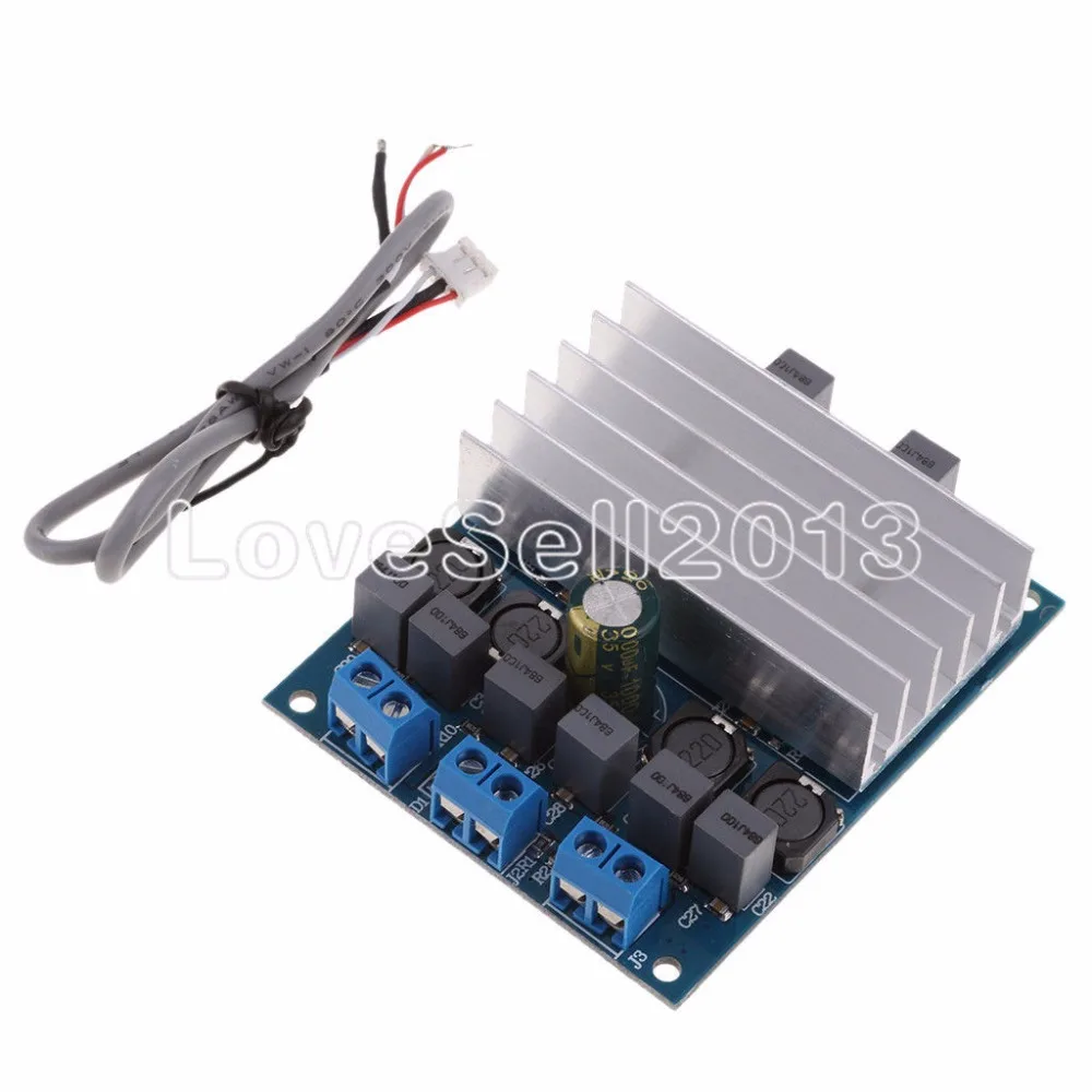 

TDA7492 D Class High-Power Digital Amplifier Board 2x50W AMP Board with Radiator