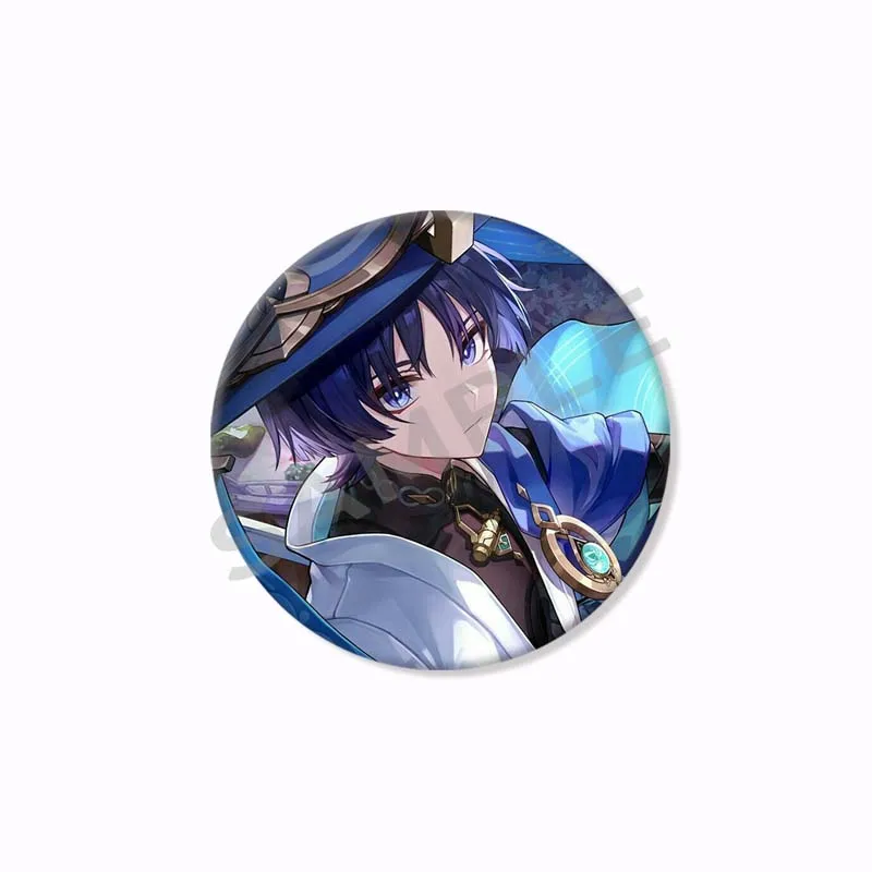 Genshin Impact Pins Поп-игра Фигурка Kaeya Kaveh Itto Kirara Cyno Wanderer Mika Razor Xiao Значок Круглые броши для рюкзака Обувь (art.: 3920ca623300d) - 3920ca623300d