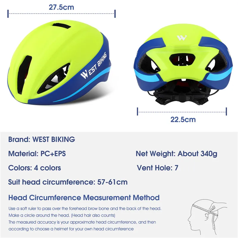 WEST BIKING дышащий дорожный красочный велосипедный шлем для велосипеда мотоцикла