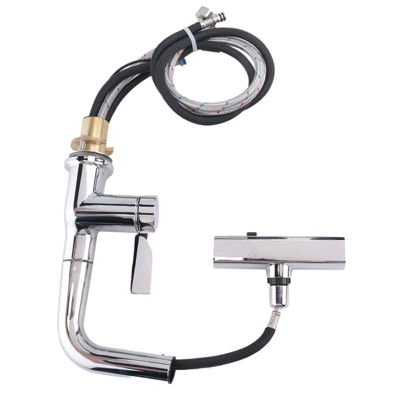 Выдвижной кухонный смеситель с водопадом интеллектуальный цифровой дисплей для