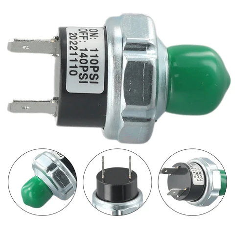 Клапан переключателя контроля давления воздушного компрессора 70-100 PSI 90-120 PSI для установки в бак поезда клаксон резьба 1/4 "NPT пневматические детали
