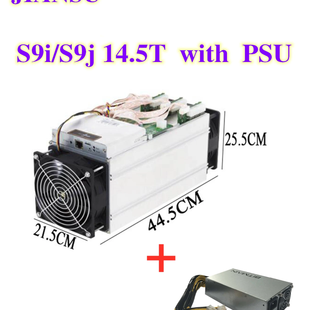 

Used AntMiner S9i S9j 14.5T BITMAIN with psu Asic Miner SHA-256 Bitecion Btc BCH Miner other sale Antminer 13.5T T9 T15 S15 m3