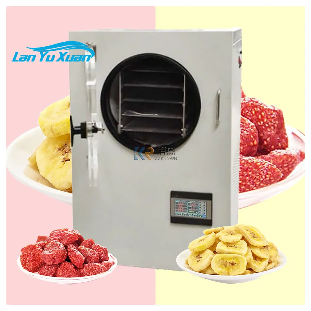 OEM 1-8kg Vacuum Fruit Freeze Drying Dried Machines Mini Vegetables Lyophilizer Food Freezer Dryer for Sale