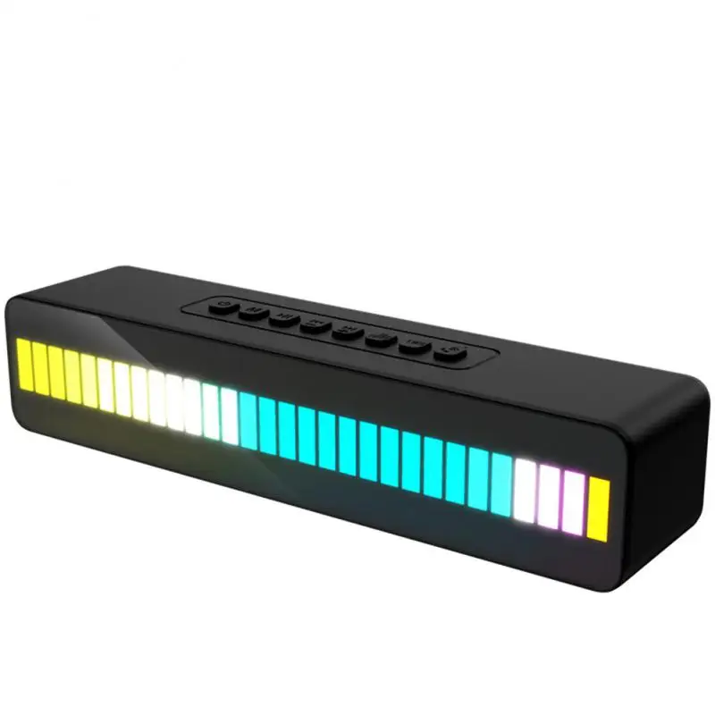 

M8 Bluetooth-compatible Speaker Colorful RGB LED Atmosphere Rhythm Light RGB Radio TWS Subwoofer Lamp Atmosphere Night Lights