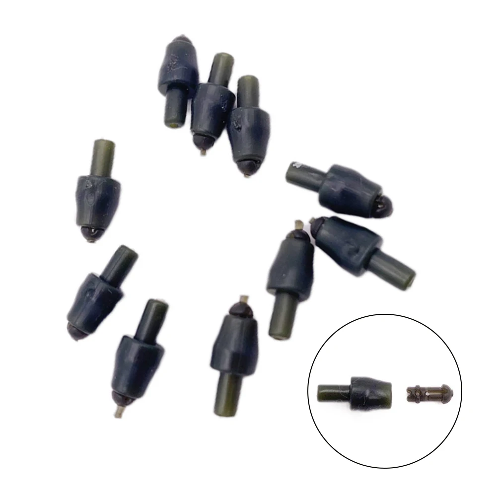 

10pcs Fishing Terminal Tackle Inline Quick Change Beads Connector Beads Plastic Bead Outdoor Carp Fishing Replace Pesca
