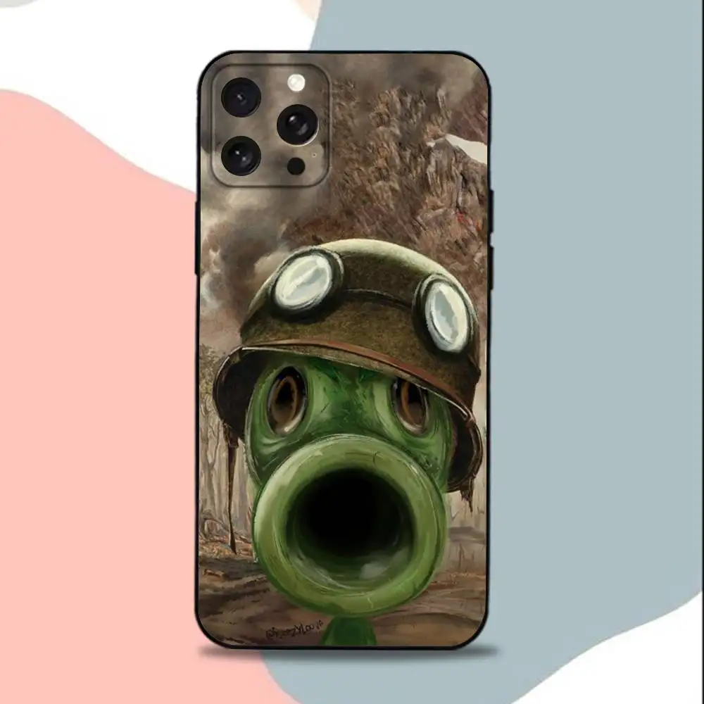Фото Чехол для телефона P-Plants vs Game Zombies-ES для iPhone 15,13,16,12,11,17,14, Plus,Pro,Max,XS,XR,X,SE,Mini,мягкий силиконовый черный чехол №2
