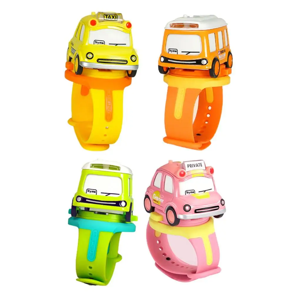 Mini Cartoon Car Children Watch Toy for Boy Girl Baby Fashion Electronic Watch Innovative Car Shape Toy Watch Kids Birthday Gift