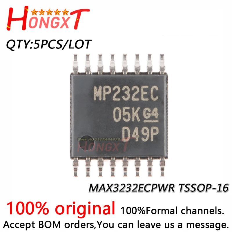 5 шт., новинка 100%, MAX3232ECPWR TSSOP-16.