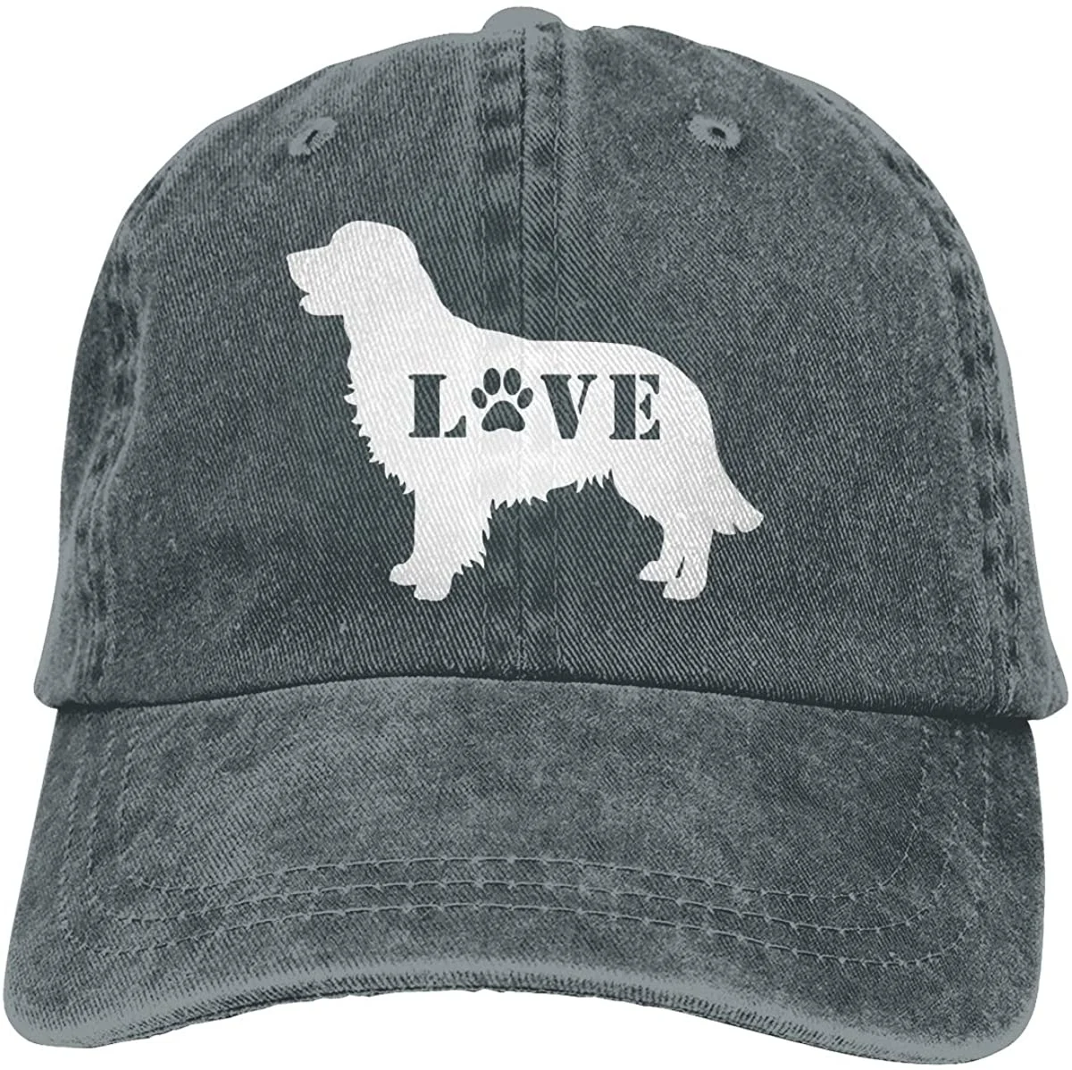 

Новейшие мужские Золотистые Ретриверы Love Dog Paw-1 хлопковые джинсовые бейсболки Регулируемые ковбойские шапки