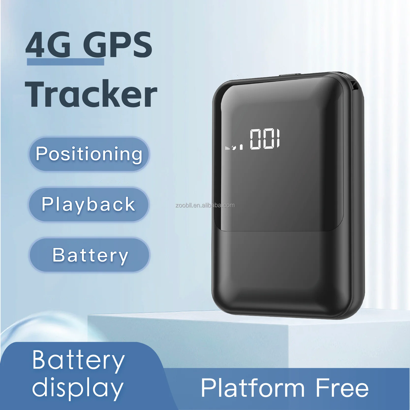 Фото ZOOBII P6 Портативный беспроводной GPS-трекер 8000 мАч с большой батареей Сигнализация GPS Автомобильное грузовое устройство Beidou LBS 4G Совместимое приложение для ПК IOS №3
