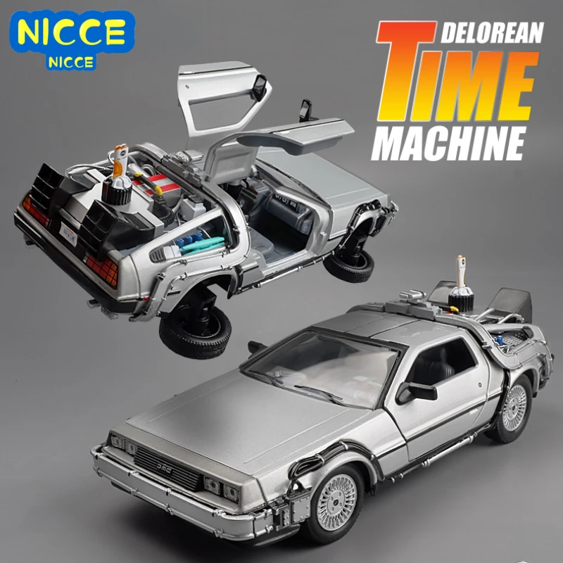 

Модель литая автомобиля из сплава Welly 1:24, модель автомобиля, модель delorean Назад в будущее, машина времени, металлическая Игрушечная машина, подарок, коллекционные модели автомобилей B192