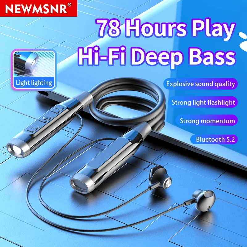 

TWS Bluetooth5.1 Earphone With HD Mic LED Flashlight Hi-fi Deed Bass Surroud Sound Wireless Earphone In Ear Waterproof Headphone