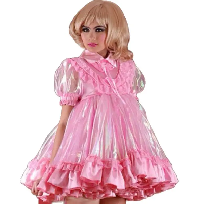 

Adult Giant Baby Sexy Girl Colorful Thin Yarn Sissy Dress Maid Dance Dress Role Play Fluffy Multi Layered Customization