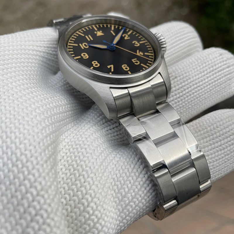 STEELDIVE Мужские часы-пилот 39 мм Ретро Автоматические механические наручные часы