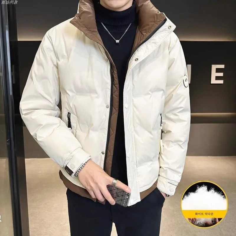 Утепленная верхняя одежда на утином пуху с красной фасолью корейская мода