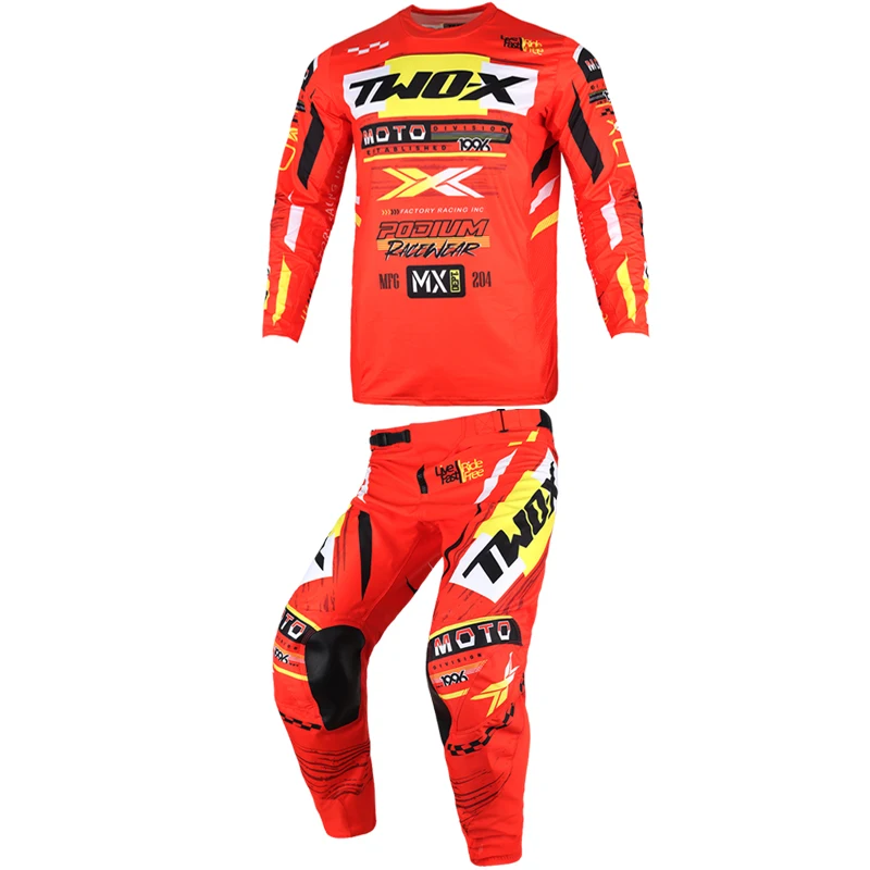 

НОВЫЙ комплект гоночного снаряжения Two-X Podium Gladiator 4-Way Stretch для мотокросса Джерси Брюки для бездорожья Комбинированный комплект гоночного костюма MX ATV