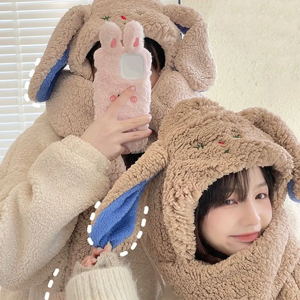 

Повседневный теплый зимний плюшевый комплект из искусственного меха шапка шарф перчатки женские шапки шапочки шапки