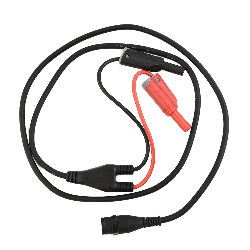 

Pure Copper BNC Q9 To 4mm Dual Stackable Front Banana Plug 120cm 50unf Test Probe Cable 500V 5A