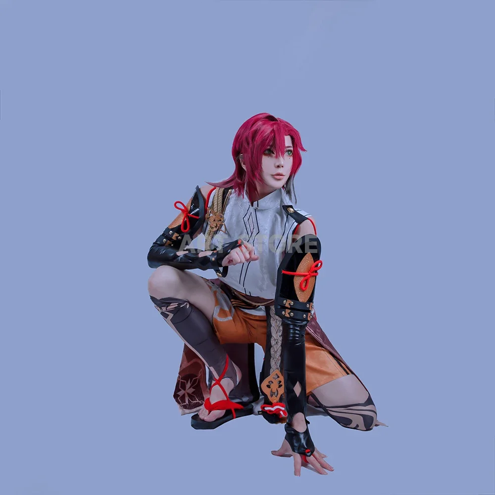 Костюм для косплея из игры Genshinimpact шиканоин хейлоу парик полный комплект с