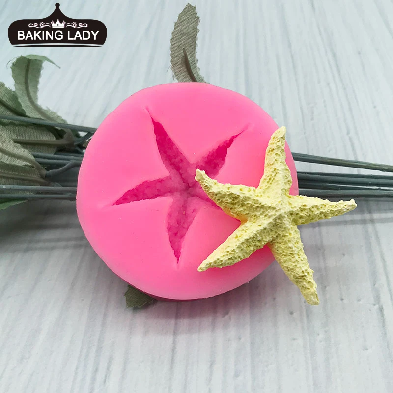 

Starfish cooking tool wedding decoration tools Silicone Mould baking Fondant Sugar Craft DIY Cake candy