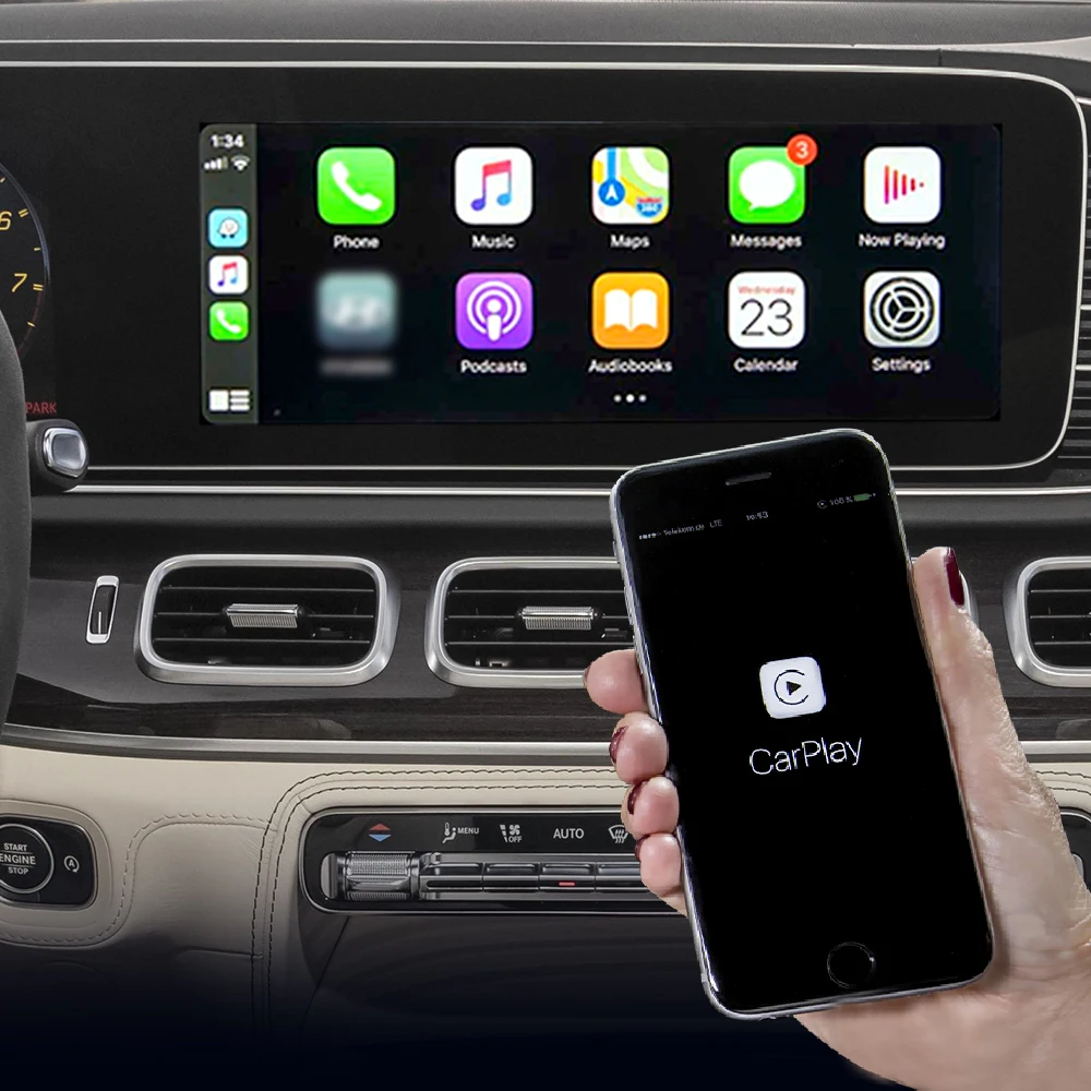 Беспроводной модуль A pple CarPlay AirPlay Android Auto Car Play для Mercedes Benz NTG6.0 GLS GLE GLB W253 GLC 2020+