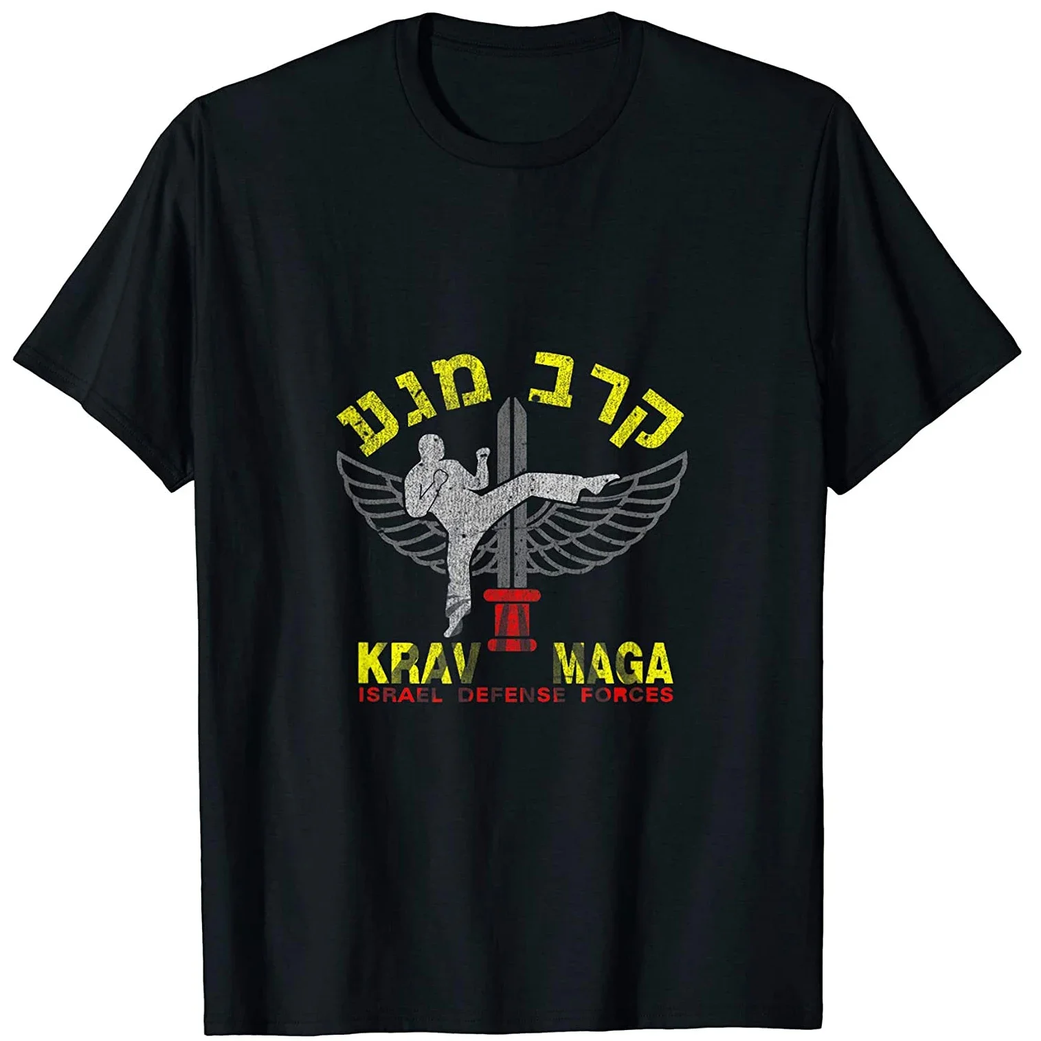 Израильская футболка для самообороны боевого искусства Krav Maga Combat System хлопок