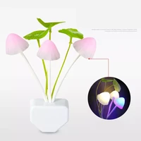 night light mushroom lamp novelty for baby led bulbs emergency ac euus plug right sensor 3 colourful fungus anime light