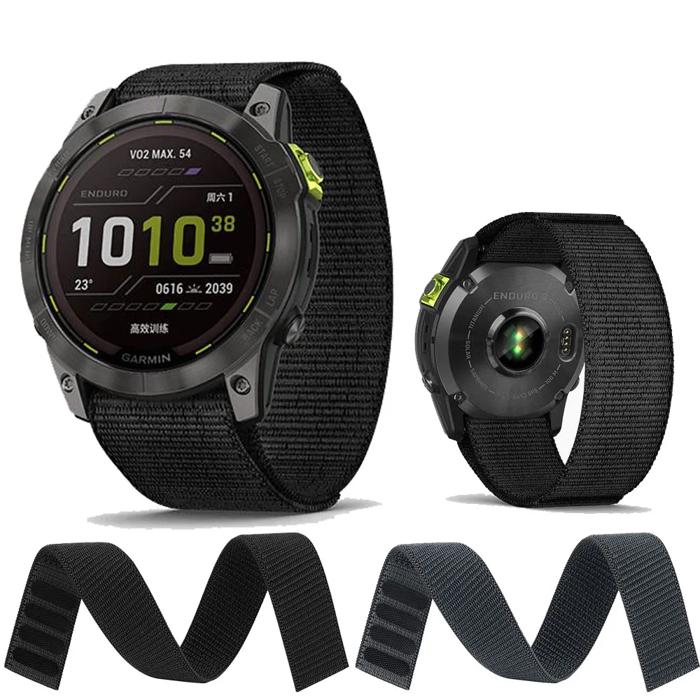 

Ремешок сменный для наручных часов, нейлоновый мягкий браслет для смарт-часов Garmin Fenix 6 6X Pro 5 5X Plus 7X 7 3HR, 22 26 мм