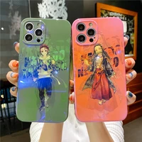 bandai demon slayer color phone case for iphone 11 7 8p x xr xs xs max 11 12pro 13 pro max 13 promax 2022 cover