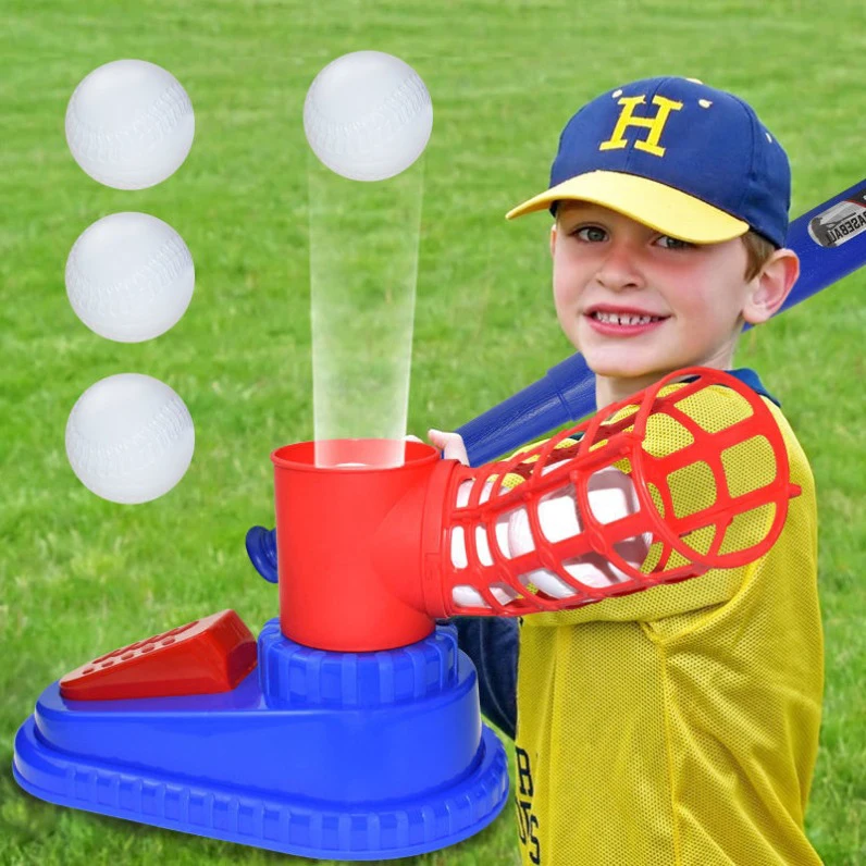 

Pitching Machine Automatic Ball Feeder Telescopic Pole Portable Baseball Pitching Machine Launcher Indoor Kids Toys Gifts