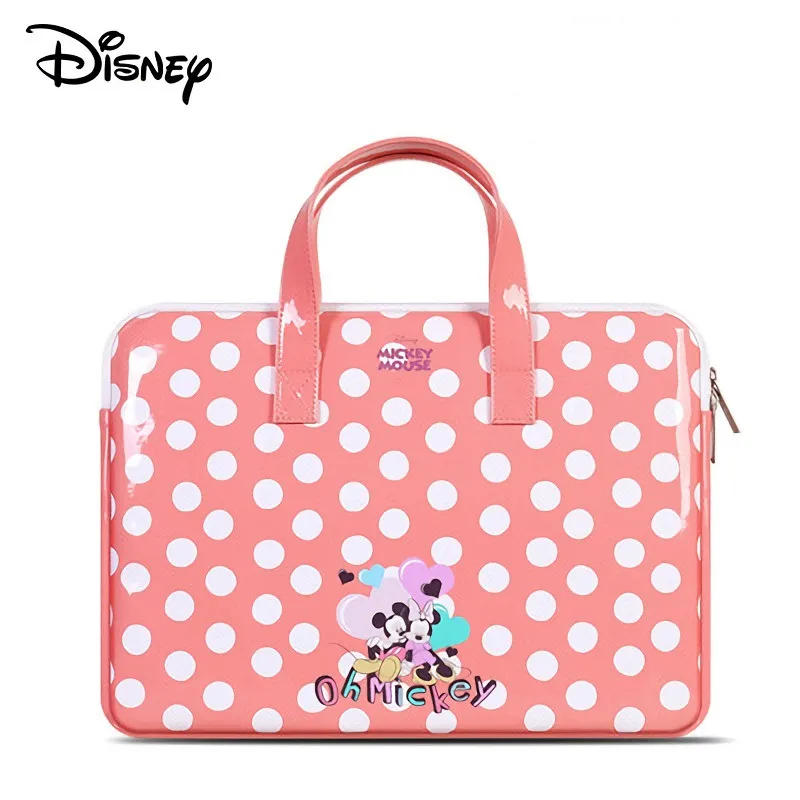 

Диснеевский Микки Сумка для ноутбука 13,3 14 15,6 дюймов Водонепроницаемый ноутбук чехол рукав мешок компьютера через плечо сумки из натурально...