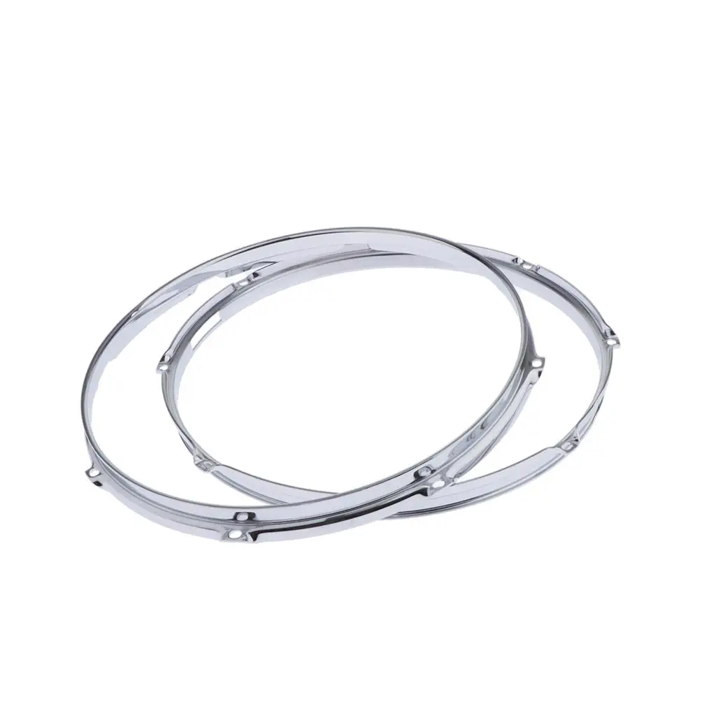 

Pair Die-cast 8-lug Snare Drum Hoop - Batter Side - Zinc Alloy - 14 inch 2.5mm