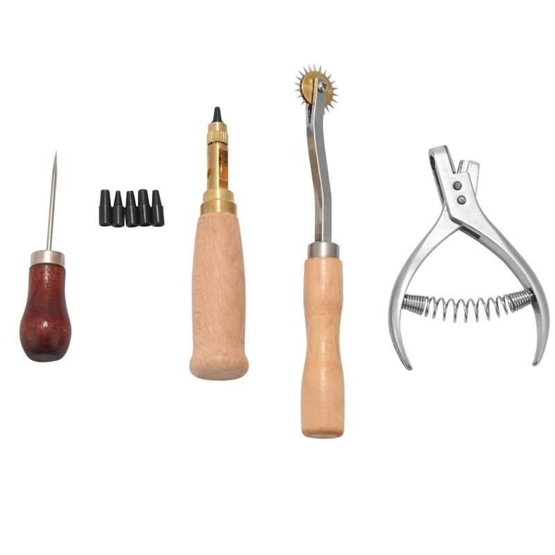 

4 основные принадлежности для изготовления рисунков, штамп для узоров, автоматический дырокол, колесо для отверстий/Шило