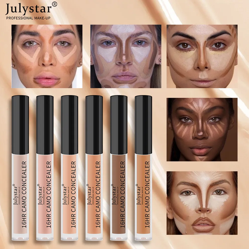 

Julystar Waterproof Sweatproof Concealer Long-lasting Concealer Acne Marks Concealer Covers Dark Circles moisturizing Whitening