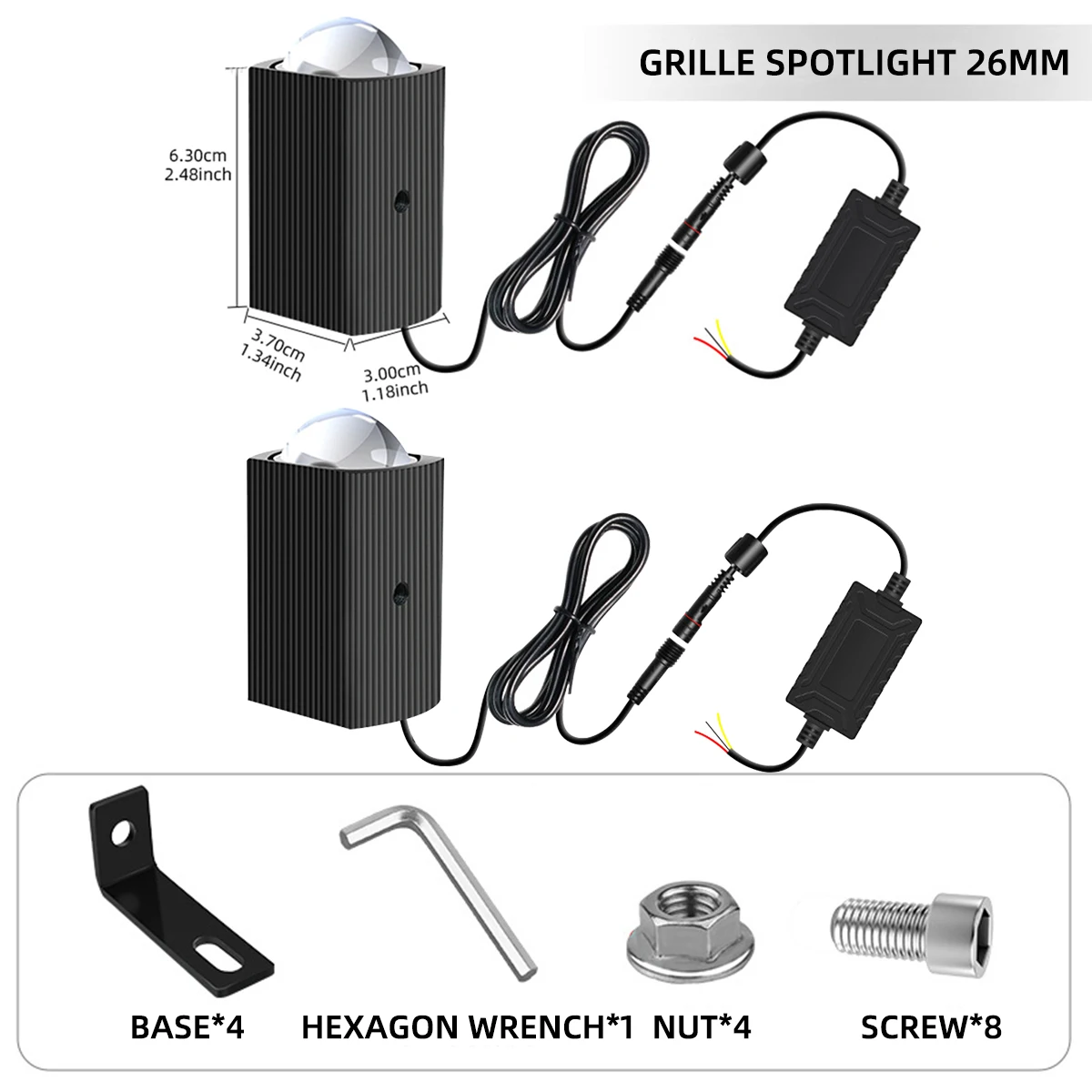 

Автомобильный матричный светодиодный светильник на решетке, белый, желтый цвет, двойной луч, ходовые огни, супер яркий 12-30 В для двигателя, автомобиля, грузовика