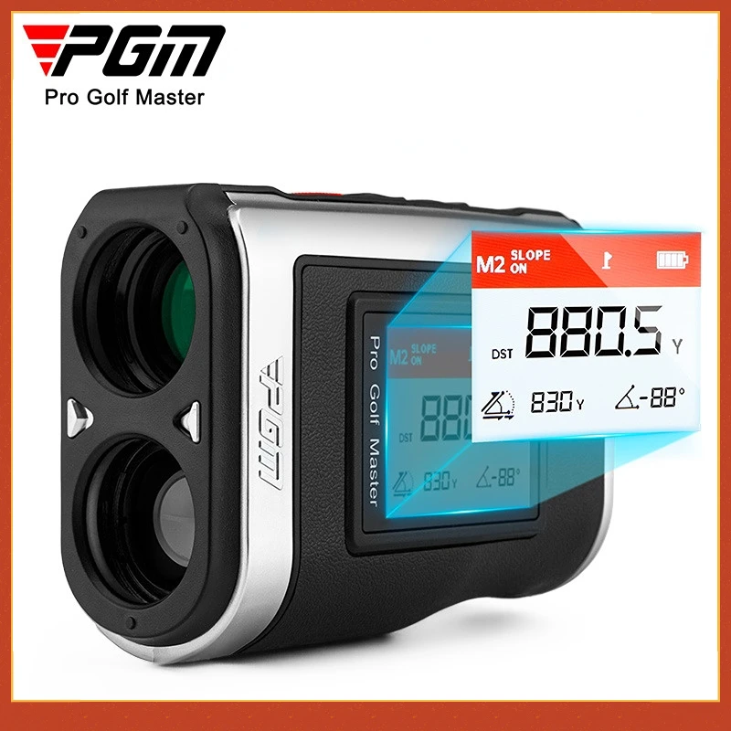 PGM Golf Range Finder with HD Display Screen Lock Flag Vibration Slope Compensation 1300 Code Laser Telescope Golf Accessories